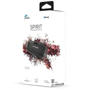 Cardo Systems Spirit Motorcycle Bluetooth Communication Headset - Black, Single Pack