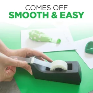 Scotch Desktop Tape Dispenser, Black, 2.7 in. x 2.7 in. x 6.4 in., 1 Tape Dispenser