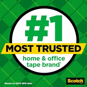 Scotch Desktop Tape Dispenser, Black, 2.7 in. x 2.7 in. x 6.4 in., 1 Tape Dispenser