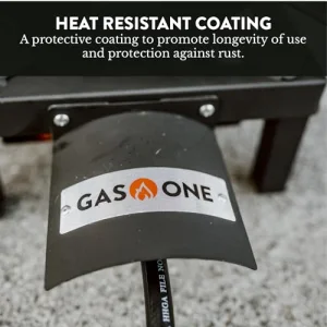 GasOne High Pressure Single Propane Burner - Outdoor Cooking with Heat Shield and Guard â Propane Burner Head for Camping, Tailgating, Seafood Boil, Home Brewing - Patent Pending