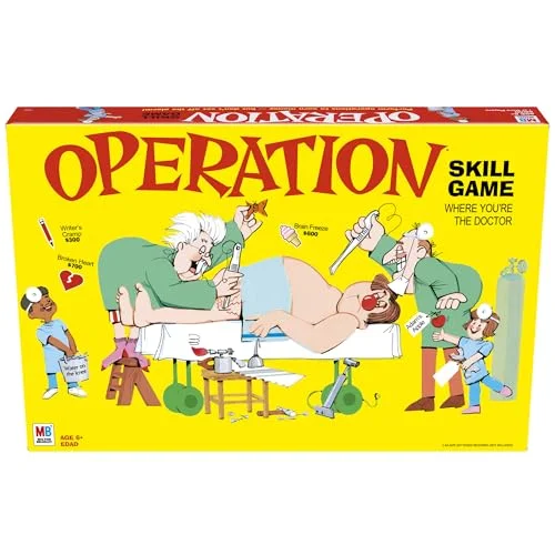 Operation Electronic Board Game, Family Games for Kids Ages 6+, Kids Board Games