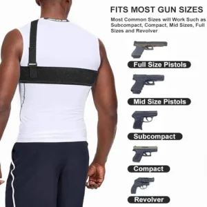 Praetorian Shoulder and Belly Holster with Mag Holder for Men/Women, 2-in-1 Design, Quick Draw