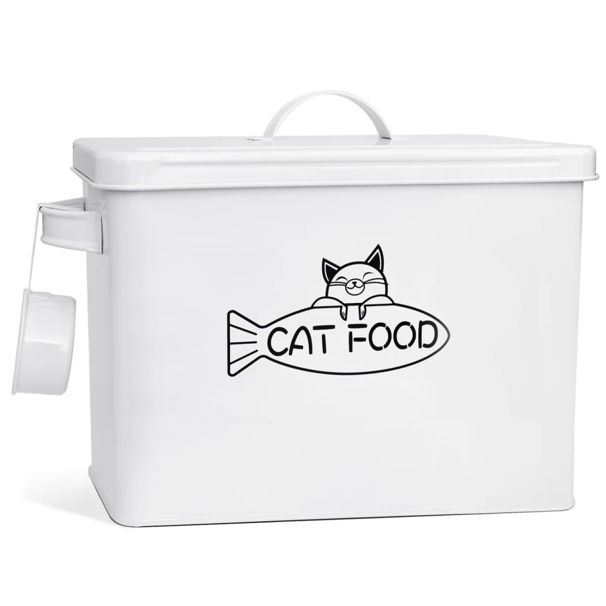 Large Dog and Cat Food Storage Container, Farmhouse Pet Food Storage Containers 