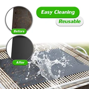 Renook Grill Mat Set of 6-100% Non-Stick Reusable