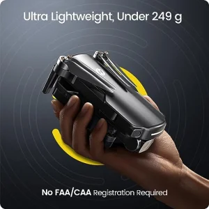 Holy Stone GPS Drone with 4K UHD Camera for Adults Beginner; HS360S 249g Foldable FPV RC Quadcopter with 10000 Feet Control Range, Brushless Motor, Follow Me, Smart Return Home, 5G