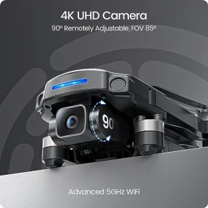 Holy Stone GPS Drone with 4K UHD Camera for Adults Beginner; HS360S 249g Foldable FPV RC Quadcopter with 10000 Feet Control Range, Brushless Motor, Follow Me, Smart Return Home, 5G
