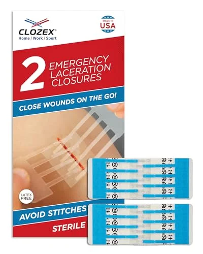 Clozex Emergency Laceration Closure Only- Close Wounds Without Stitches with Thi