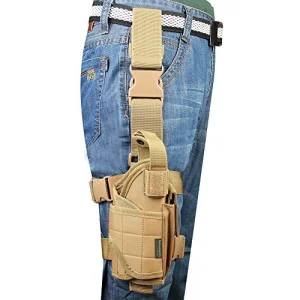 Drop Leg Holster, Right Handed Tactical Thigh Pistol Gun Holster Leg Harness
