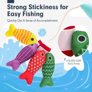 hahaland Toddler Toys Montessori Toys for 1 Year Old Boy Girl Birthday Gift, 10 in 1 Cloth Fishing Game with Stacking Cups- Number Counting, Color Sorting, Shape Learning 1 Year Old Girl Boy Gifts