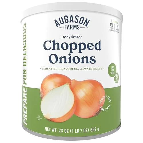 Augason Farms Dehydrated Chopped Onions Can, Emergency Food Supply, Everyday Mea