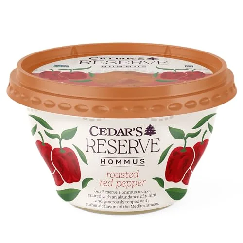 CEDARS MEDITERRANEAN FOOD Organic Cedar's Reserve Red Pepper Hommus, 10 OZ