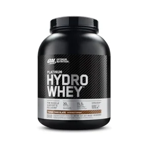 Optimum Nutrition Platinum Hydrowhey Protein Powder, 100% Hydrolyzed Whey Protein Isolate Powder, Flavor: Turbo Chocolate, 40 Servings, 3.61 Pounds (Packaging May Vary)