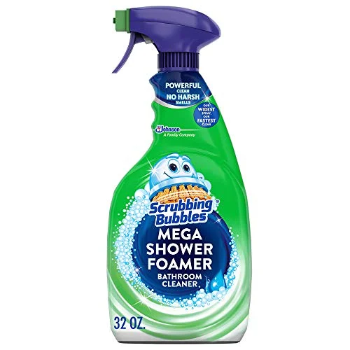 Scrubbing Bubbles Mega Bathroom and Shower Cleaner Spray, Foaming Action Removes