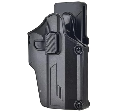 Universal Gun Holster, Open Belt Carry Holsters Fit 80+ Pistols, OWB Tactical Ho