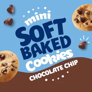 Pillsbury Mini Soft Baked Cookies, Chocolate Chip, Snack Bags, 10 ct