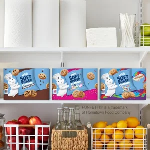 Pillsbury Mini Soft Baked Cookies, Chocolate Chip, Snack Bags, 10 ct