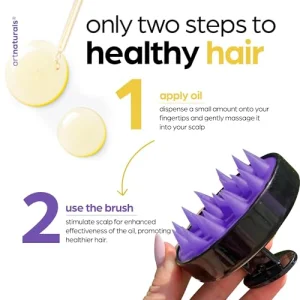 ArtNaturals Organic Rosemary & Castor Hair Growth Oil + Scalp Massager Set â Hair Styling Oils for Dry, Itchy Scalp, Thickening & Hydration - Scalp Oil Products For Damaged Hair