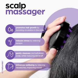 ArtNaturals Organic Rosemary & Castor Hair Growth Oil + Scalp Massager Set â Hair Styling Oils for Dry, Itchy Scalp, Thickening & Hydration - Scalp Oil Products For Damaged Hair